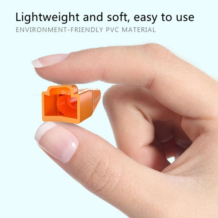 Network Cable Boots Cap Cover for RJ45, Green (500 pcs in one packaging , the price is for 500 pc...