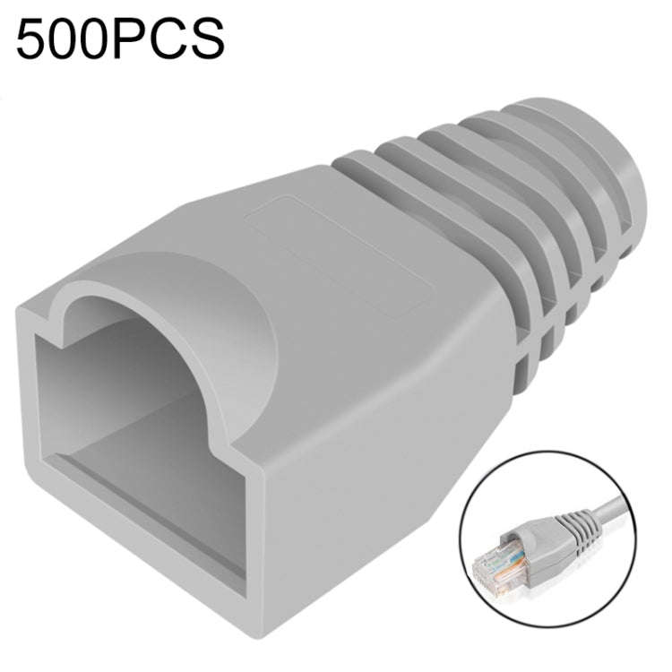 Network Cable Boots Cap Cover for RJ45, Green (500 pcs in one packaging , the price is for 500 pc...