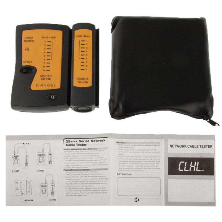 RJ45 and RJ11 Network Cable Tester
