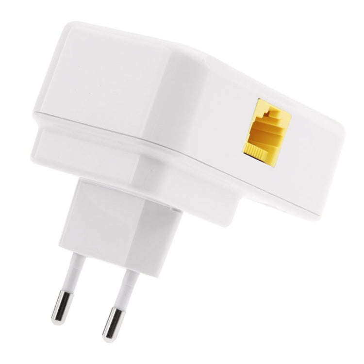 2 PCS 500Mbps Powerline Network Mini Homeplug AV Ethernet Bridge, 7HP150, EU Plug(White)