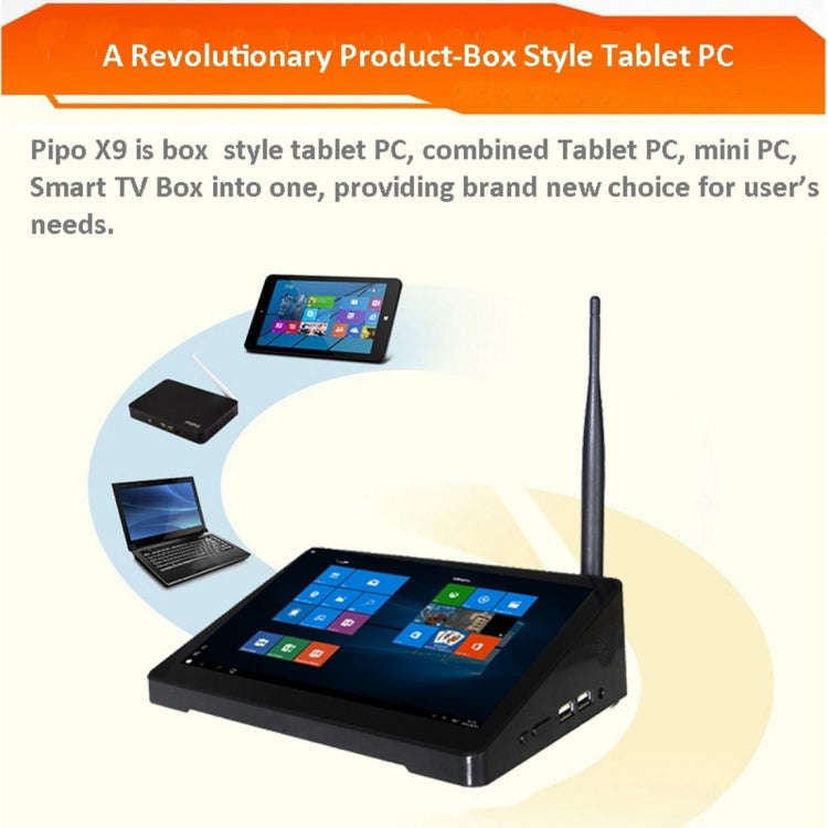 Pipo X9 TV Box 8.9 inch Touchscreen Android 7.0 Tablet Mini PC, RK3288, Quad Core 1.8GHz, RAM: 2G...