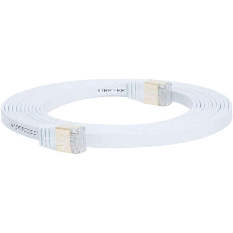 Gold Plated Head CAT7 High Speed 10Gbps Ultra-thin Flat Ethernet RJ45 Network LAN Cable  (30m)