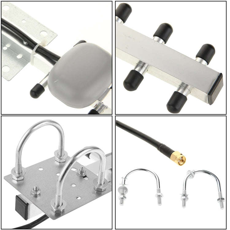 High Gain 28dBi SMA Plug 4G 696-960MHz / 1710-2690MHz Yagi Antenna