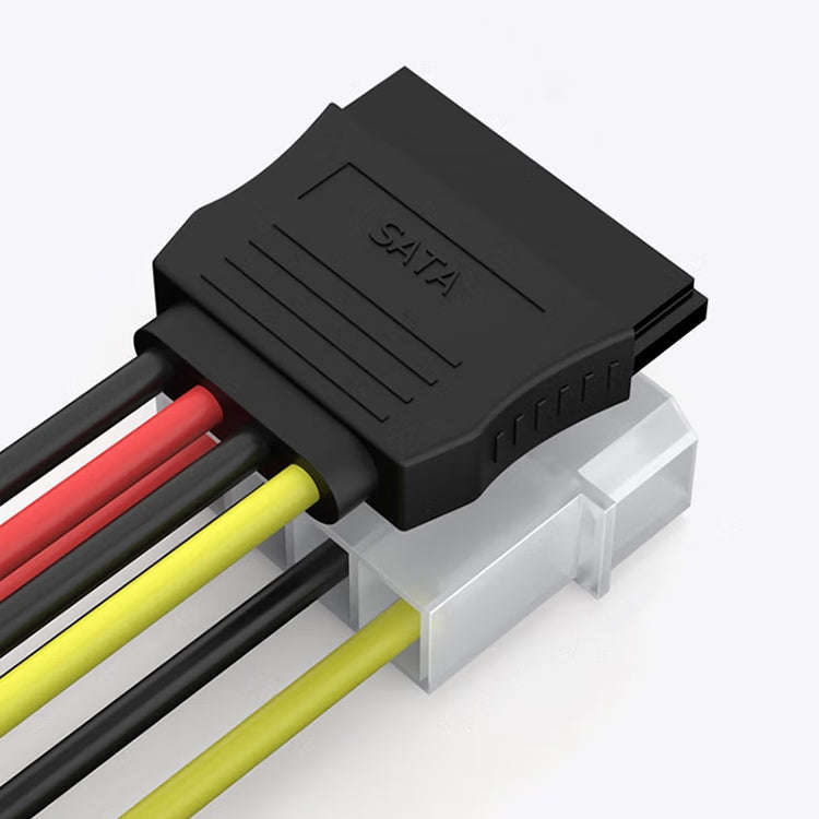 4 Pin IDE to Serial ATA SATA Power Cable Adapter (15cm), Material: Al+Mg