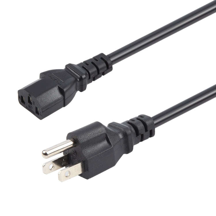 Universal US 3 Prong AC Power Cords for Desktop Computer Printer Monitor Plug, Length:1.5m