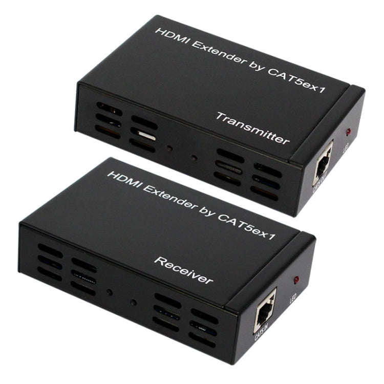 Full HD 1080P HDMI To Extender Transmitter + Receiver over One 100m CAT5E / CAT6 (TCP/IP)