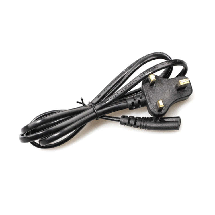 2 Prong Style Small UK Notebook Power Cord, Length: 1.2M(Black)