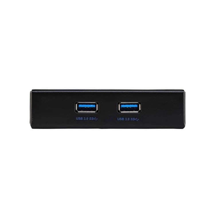 USB 3.0 Front Panel Floppy Disk Bay 20 Pin 2 Ports HUB Bracket Cable(Black)