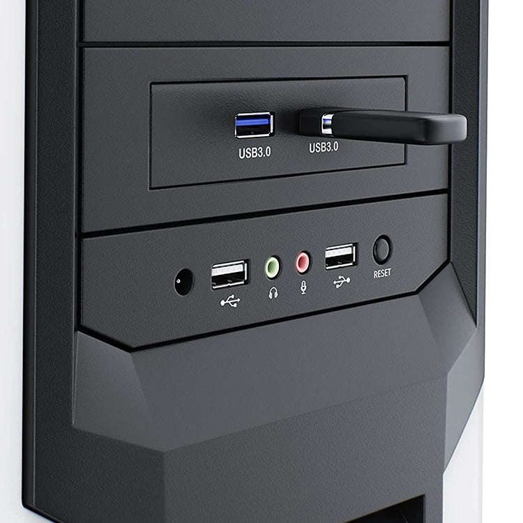 USB 3.0 Front Panel Floppy Disk Bay 20 Pin 2 Ports HUB Bracket Cable(Black)