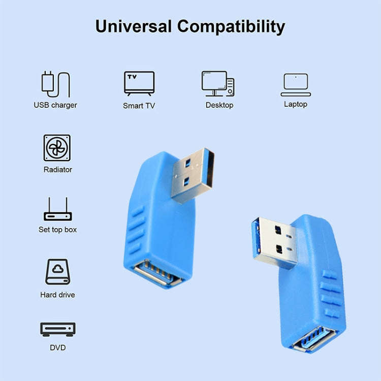 USB 3.0 AM to USB 3.0 AF Cable Adapter(Blue)