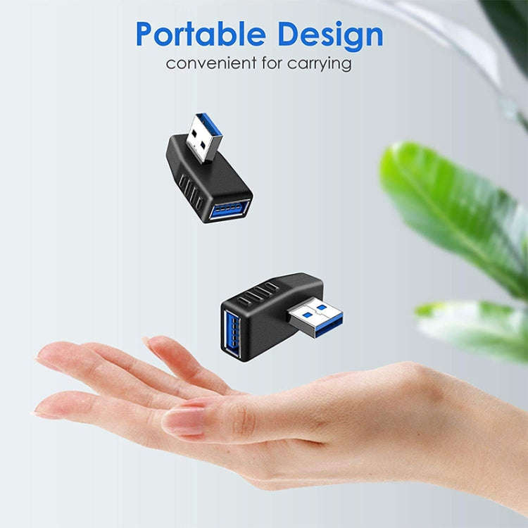 USB 3.0 AM to USB 3.0 AF Cable Adapter(Black)