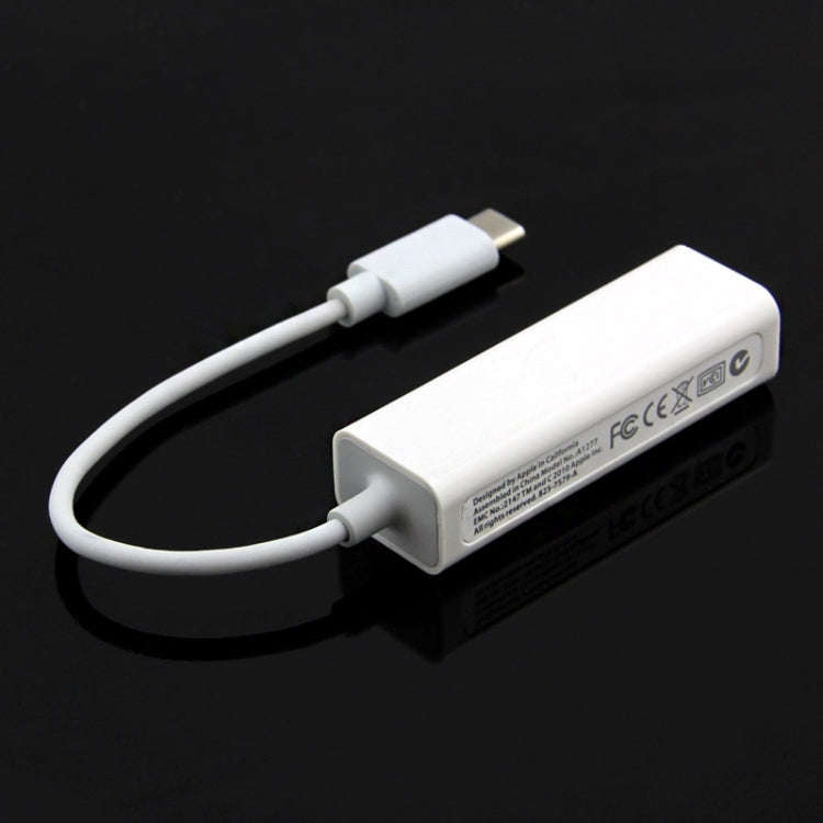 10cm USB-C / Type-C 3.1 Highspeed Ethernet Adapter, For MacBook 12 inch / Chromebook Pixel 2015, ...