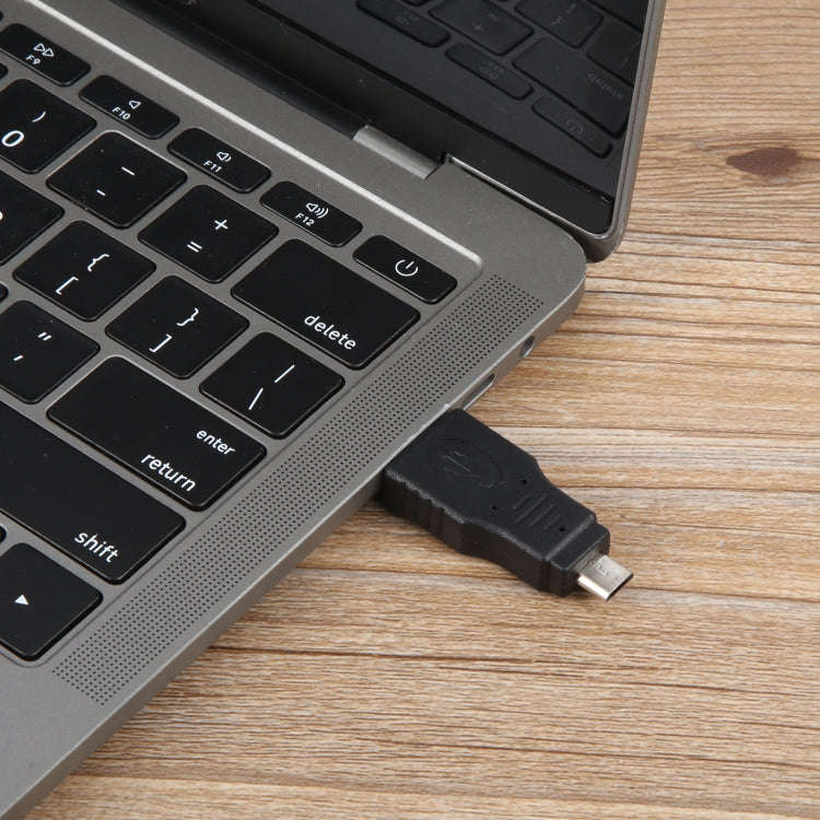USB A Male to Micro USB 5 Pin Male Adapter(Black)