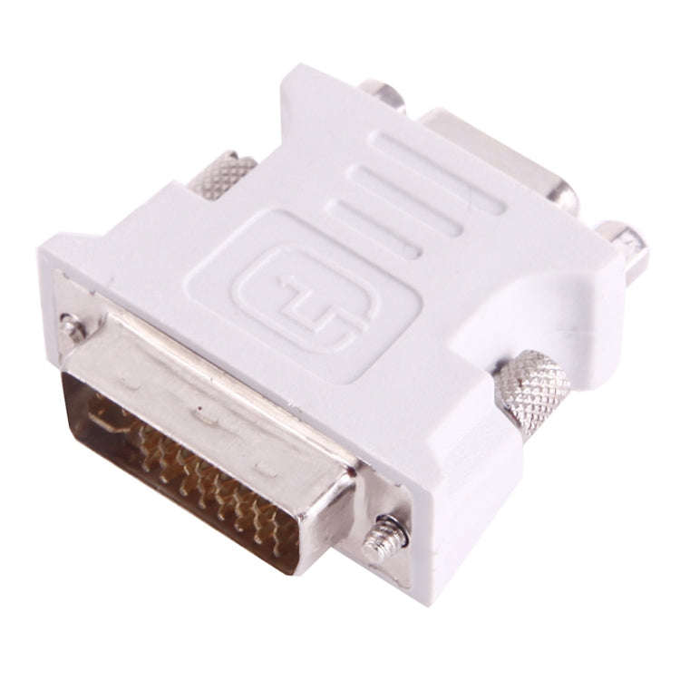DVI-I Male Dual-Link 24 + 5 to 15 Pin VGA Female Video Monitor Adapter Converter(Grey)