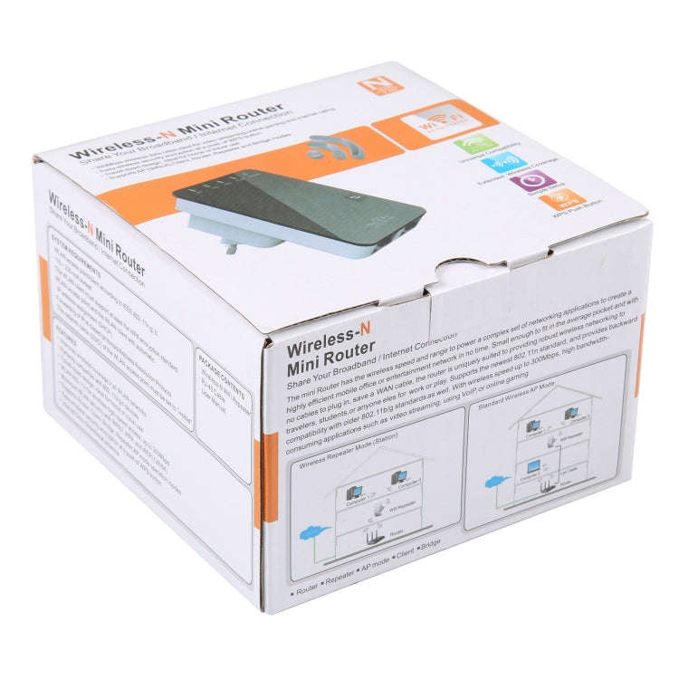 300Mbps Wireless-N Mini Router, Support AP / Client / Router / Bridge / Repeater Operating Modes,...