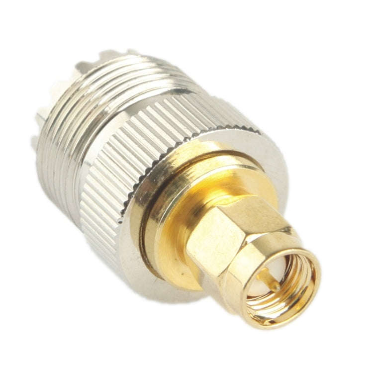 Coaxial RF SMA-J to SL-16 / SMA Male to M (UHF) Adapter(Silver)