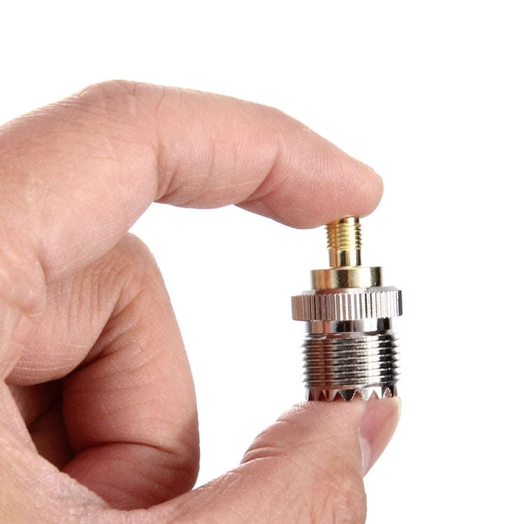 Coaxial SMA Female to UHF Female Adapter(Silver)