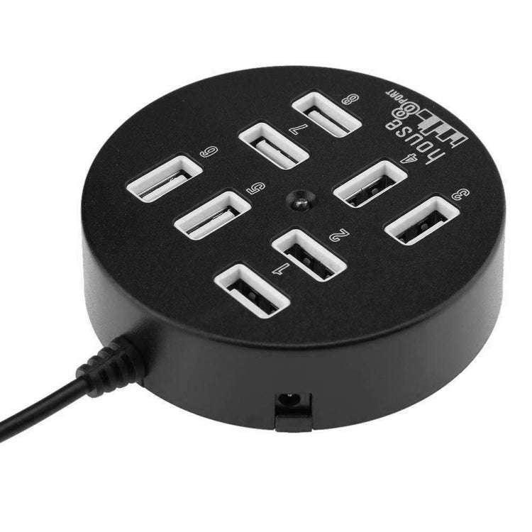 High Speed 8 Ports USB 2.0 Portable Round Hub, Length: 60cmRound Circular 8 Ports USB 2.0 Hub Mul...