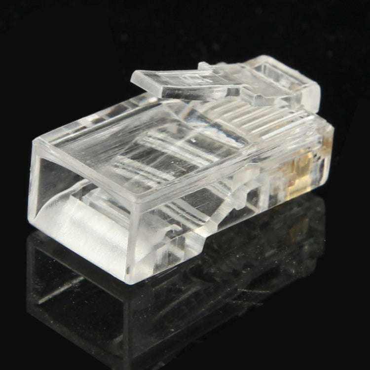 100pcs /Pack RJ45 Connector Modular Plug, Gold: 3u