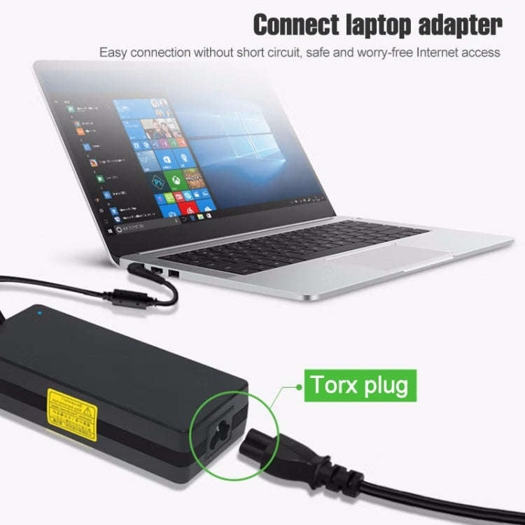 High Quality 3 Prong Style US Notebook AC Power Cord, Length: 1.8m
