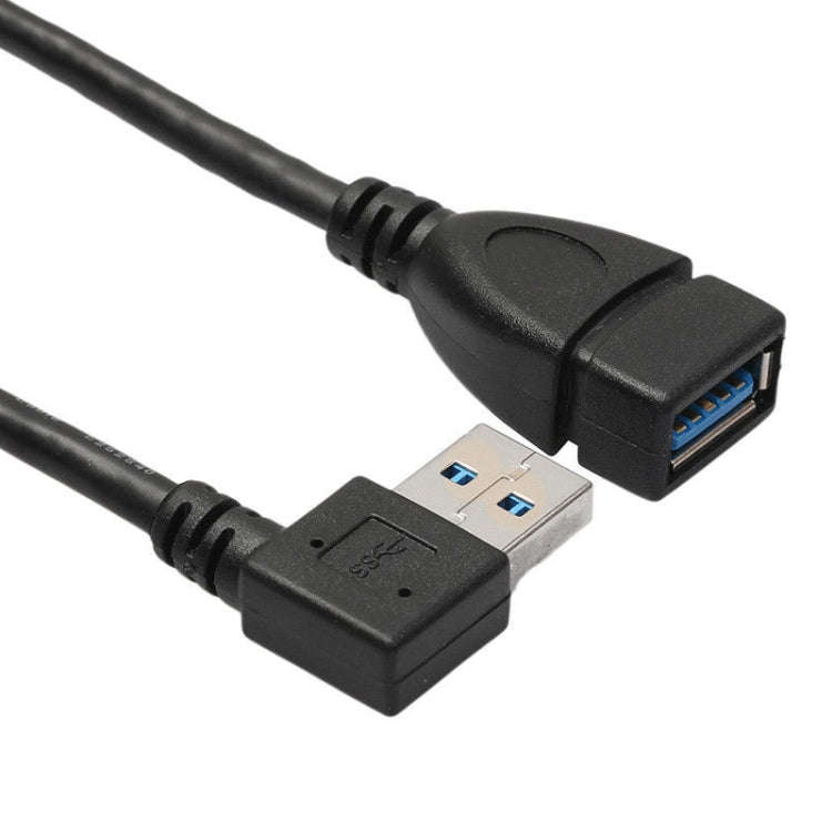 USB 3.0 Right Angle 90 Degree Extension Cable Male to Female Adapter Cord, Length: 18cm