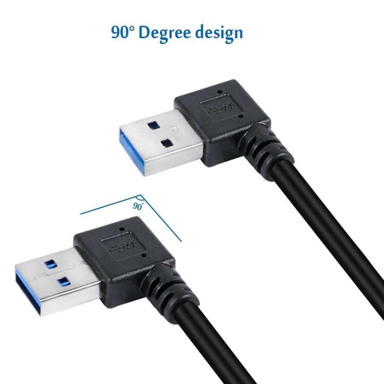 USB 3.0 Right Angle 90 Degree Extension Cable Male to Female Adapter Cord, Length: 18cm