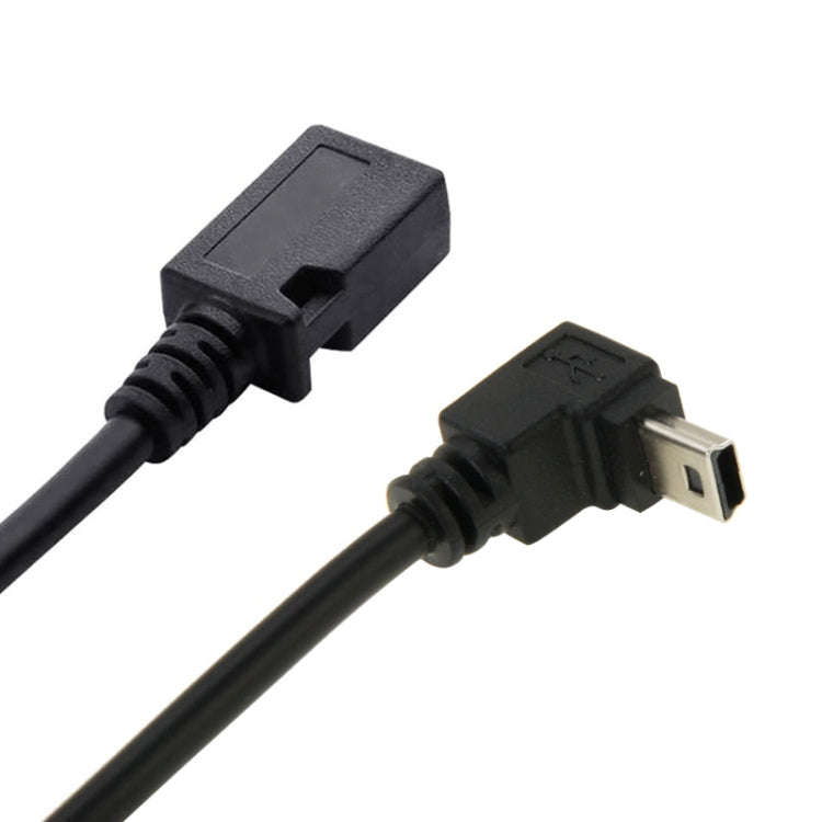 90 Degree Mini USB Male to Mini USB Female Adapter Cable, Length: 28cm
