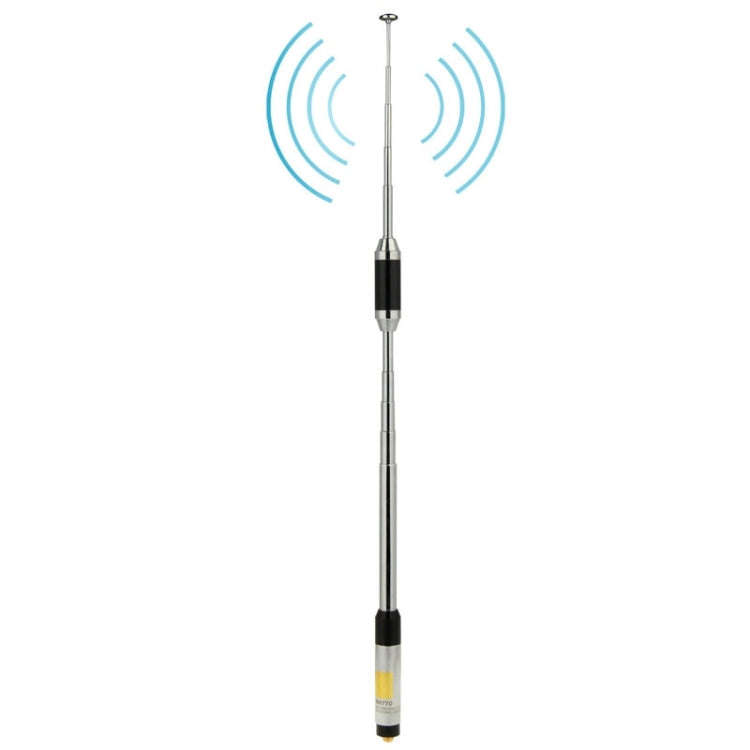 RH770 Dual Band 144/430MHz High Gain SMA-F Telescopic Handheld Radio Antenna for Walkie Talkie, A...