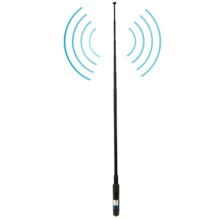 RH660S Dual Band 144/430MHz High Gain SMA-F Telescopic Handheld Radio Antenna for Walkie Talkie, ...