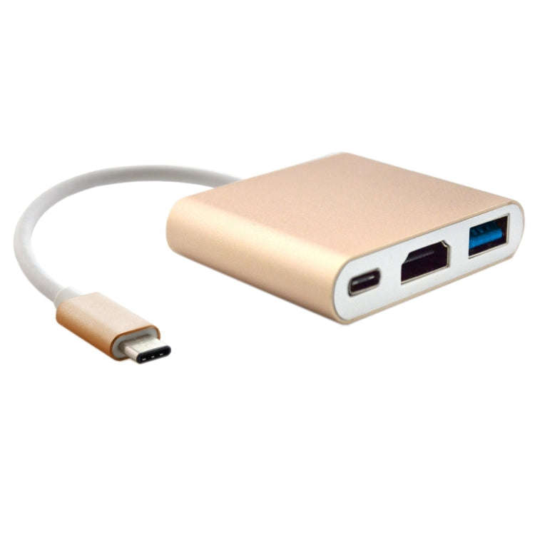 3 in 1 USB Type C to HDMI Adapter Cable, For MacBook 12 inch 2015 Version, Google Chromebook Pixe...