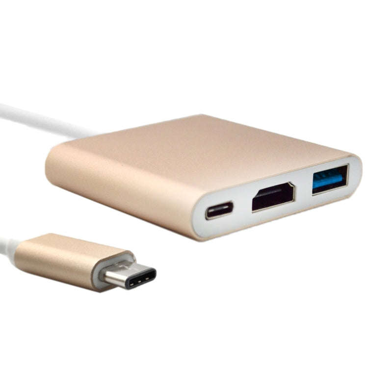 3 in 1 USB Type C to HDMI Adapter Cable, For MacBook 12 inch 2015 Version, Google Chromebook Pixe...