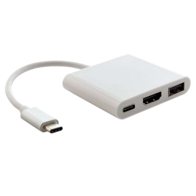 3 in 1 USB Type C to HDMI Adapter Cable, For MacBook 12 inch 2015 Version, Google Chromebook Pixe...