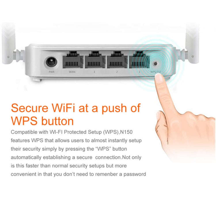 Tenda N301 Wireless N300 Easy Setup Router Speed Up to 300Mbps, Sign Random Delivery