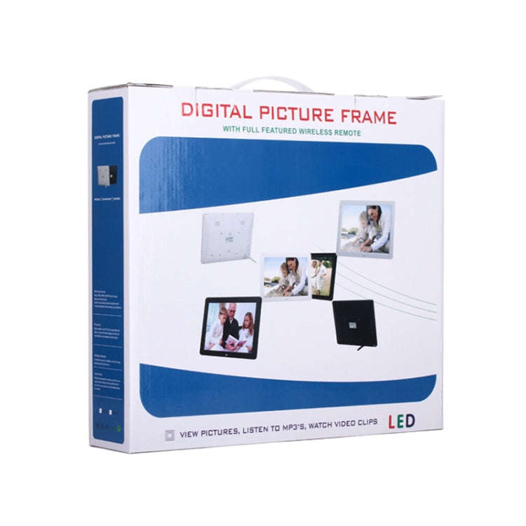 12.0 Inch LED Display Multi-media Digital Photo Frame with Holder / Music & Movie Player / Remote...