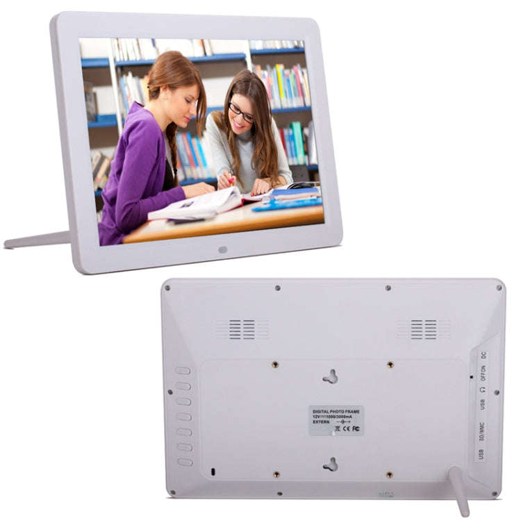 12.0 Inch LED Display Multi-media Digital Photo Frame with Holder / Music & Movie Player / Remote...