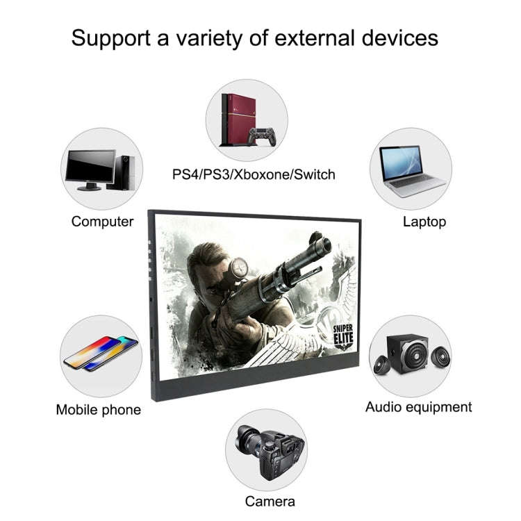 HSD-1330X 13.3 inch 1080P HD Gaming Portable Narrow Side Display