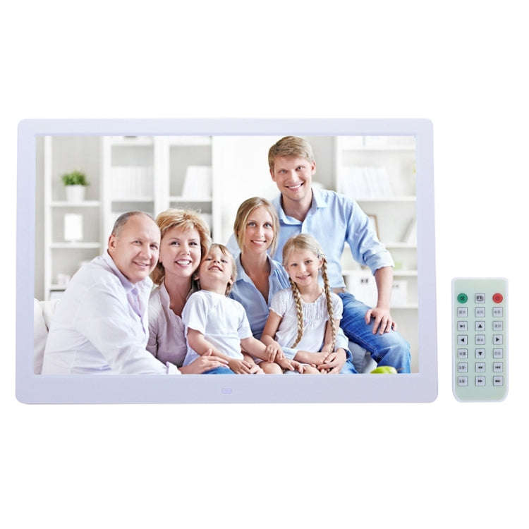 15 inch Digital Picture Frame with Remote Control Support SD / MMC / MS Card and USB , White (133...