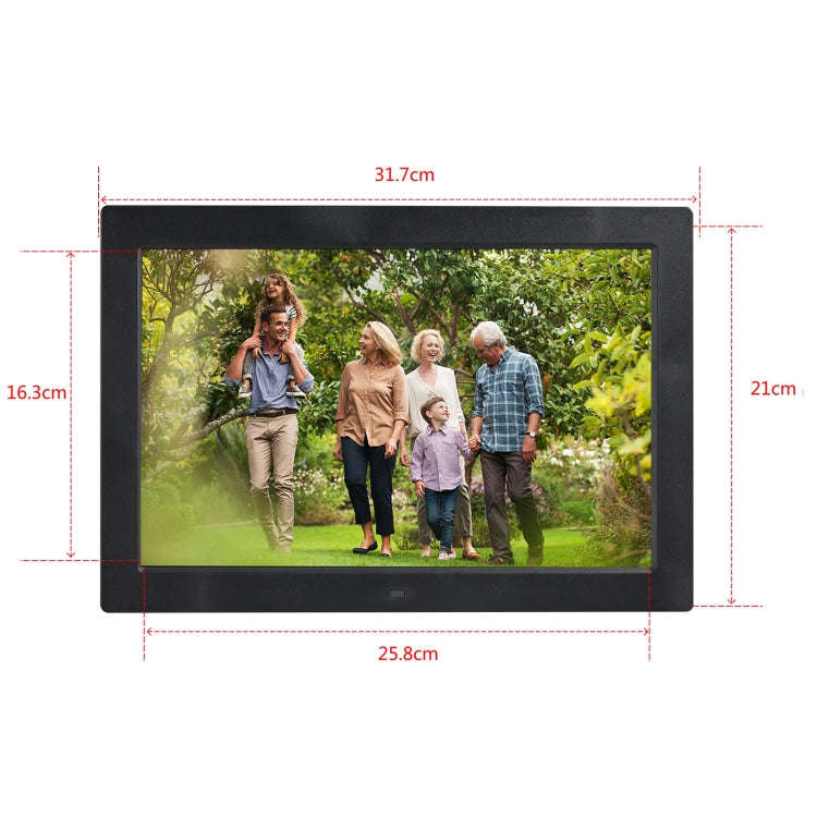 12.1 inch Digital Photo Frame with Holder & Remote Control, Allwinner F16 Program, Support SD /  ...