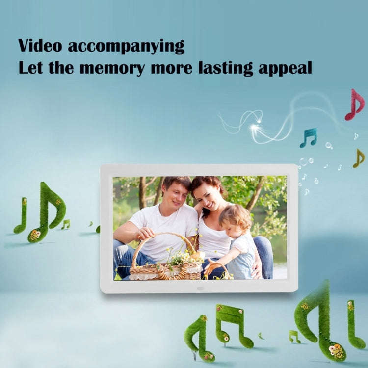 12 inch LED Display Multi-media Digital Photo Frame with Holder & Music & Movie Player, Support U...