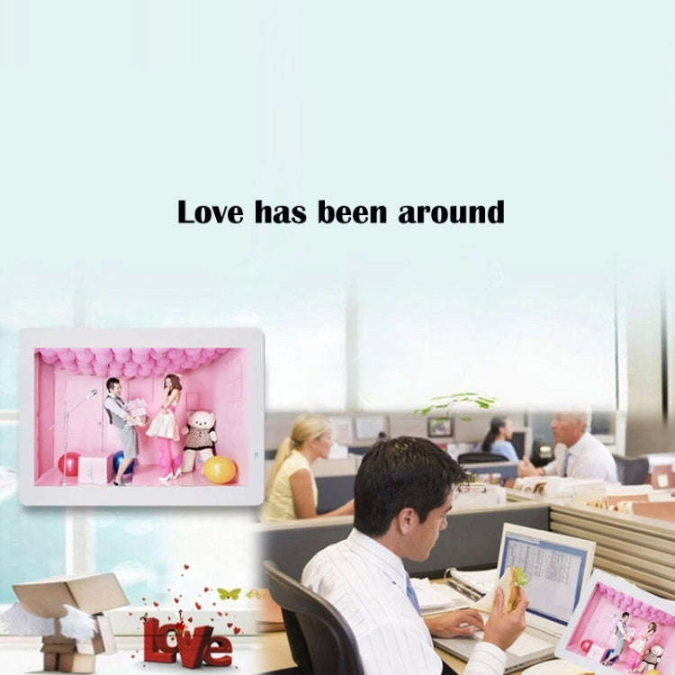 14 inch LED Display Multi-media Digital Photo Frame with Holder & Music & Movie Player, Support U...
