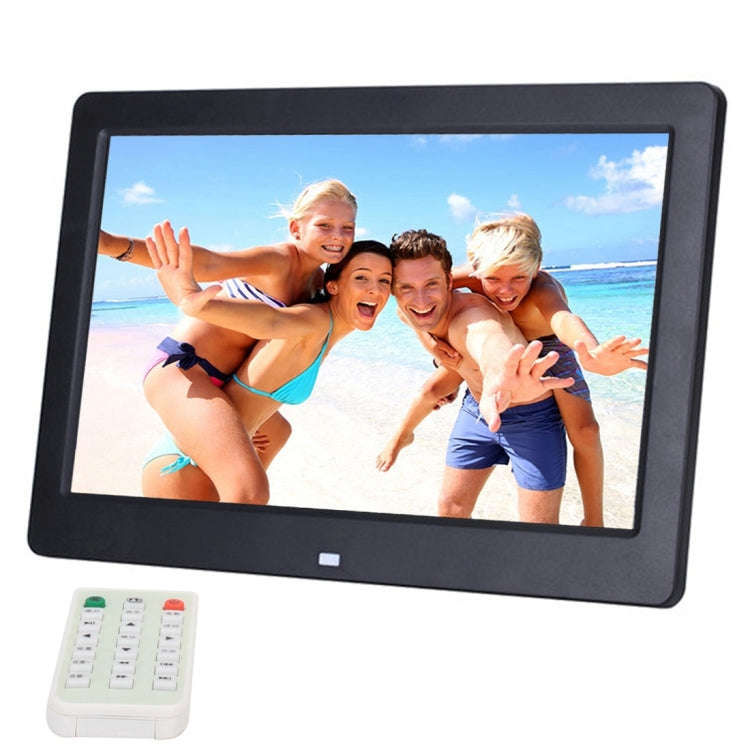 10.1 inch HD Wide Screen Digital Photo Frame with Holder & Remote Control, Allwinner E200, Alarm ...