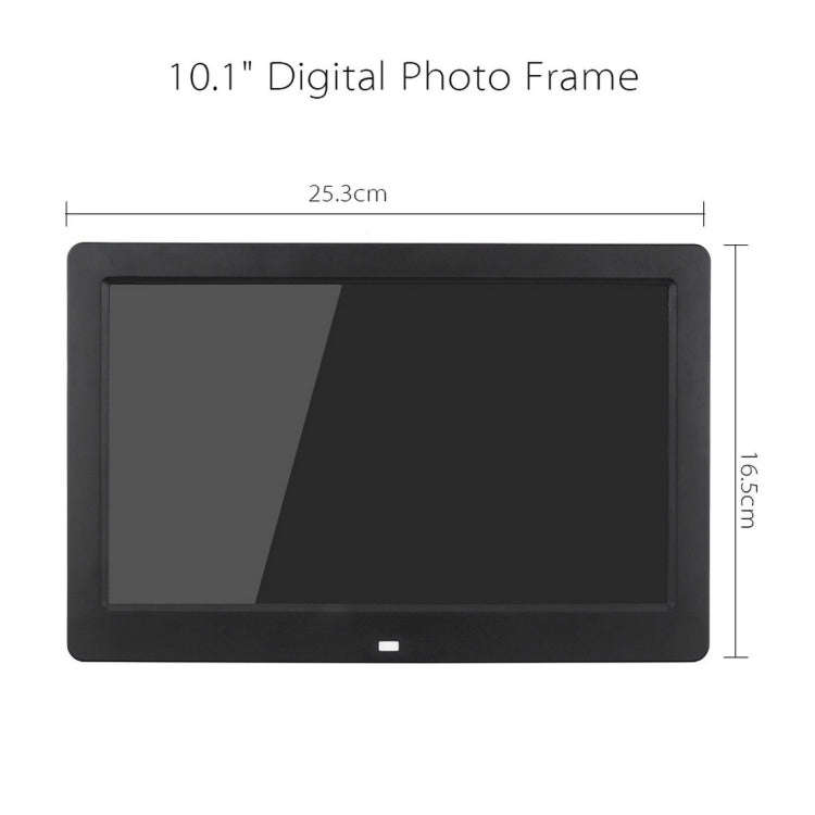 10.1 inch HD Wide Screen Digital Photo Frame with Holder & Remote Control, Allwinner E200, Alarm ...
