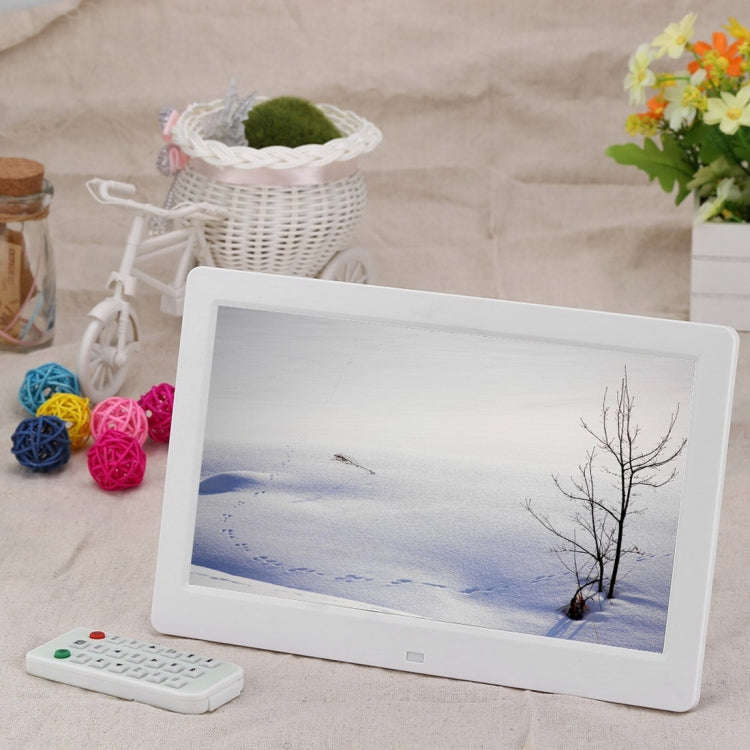 10.1 inch HD Wide Screen Digital Photo Frame with Holder & Remote Control, Allwinner E200, Alarm ...