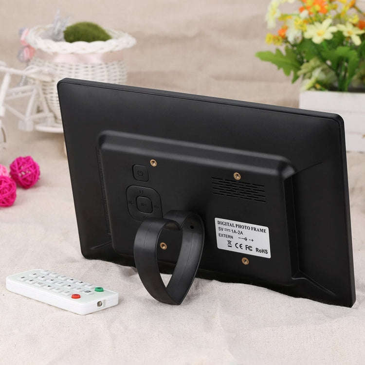 10.1 inch HD Wide Screen Digital Photo Frame with Holder & Remote Control, Allwinner E200, Alarm ...