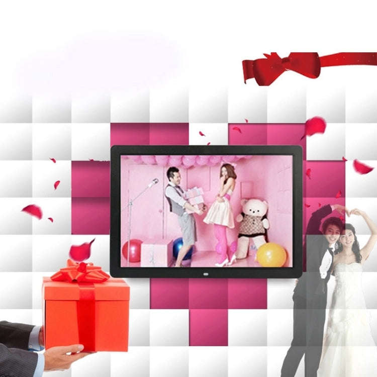 17 inch HD 1080P LED Display Multi-media Digital Photo Frame with Holder & Music & Movie Player, ...