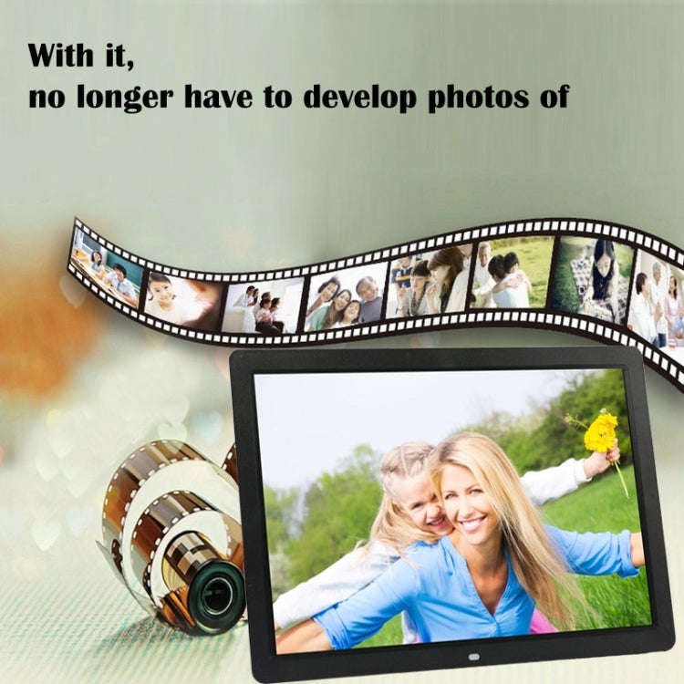 17 inch HD 1080P LED Display Multi-media Digital Photo Frame with Holder & Music & Movie Player, ...