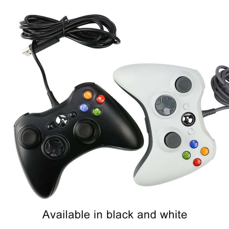 USB 2.0 Wired Controller Gamepad for XBOX360, Plug and Play, Cable Length: 2.5m(White)