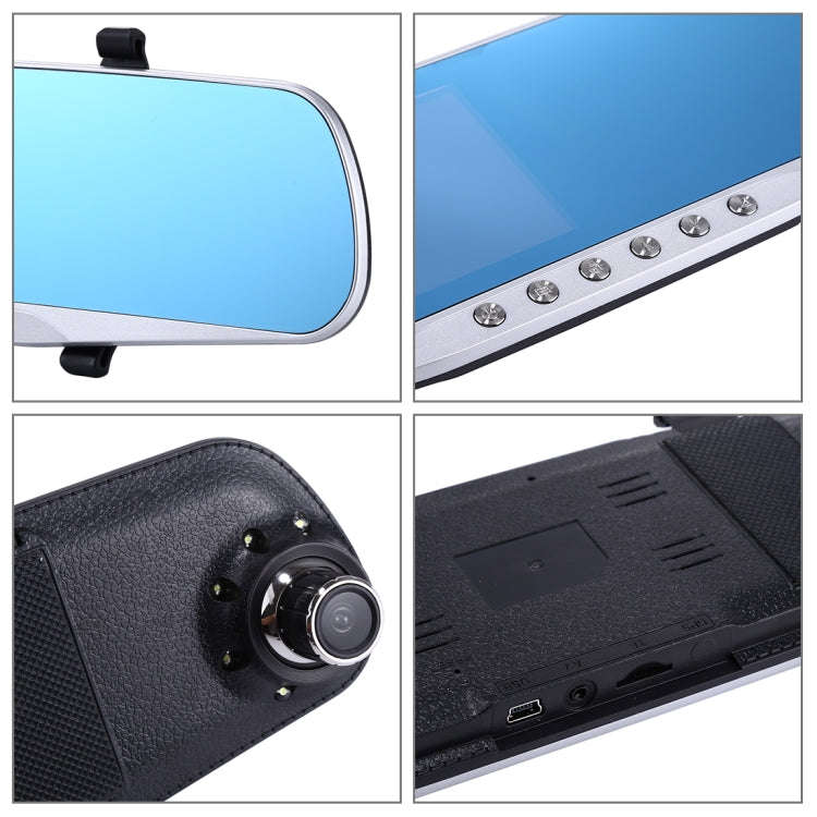 G832 HD 1080P 4.3 inch Screen Display Rearview Mirror Vehicle DVR, Novatek 96223 Programs, 170 De...