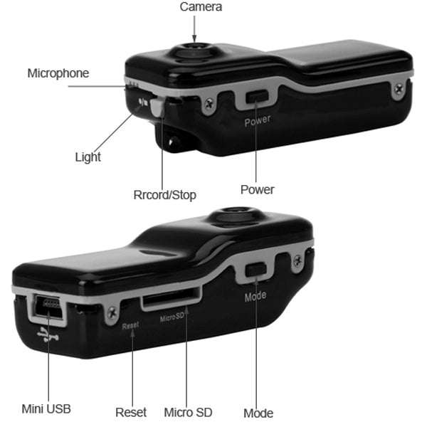MD80 3 in 1 Mini Digital VIDEO Camera Camcorder POCKET DV with 720*480 pixels, Viewing Angle: 60 ...