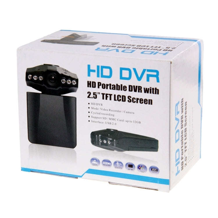 2.5 inch Screen High Definition Video Recorder, 6 LED Light, AVI Video Format, Support SD Card, L...